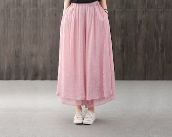 Loose dress pants,women's casual pants,summer pants,large size pants,white pants,Wide leg pants,summer pants,women trousers,linen pants