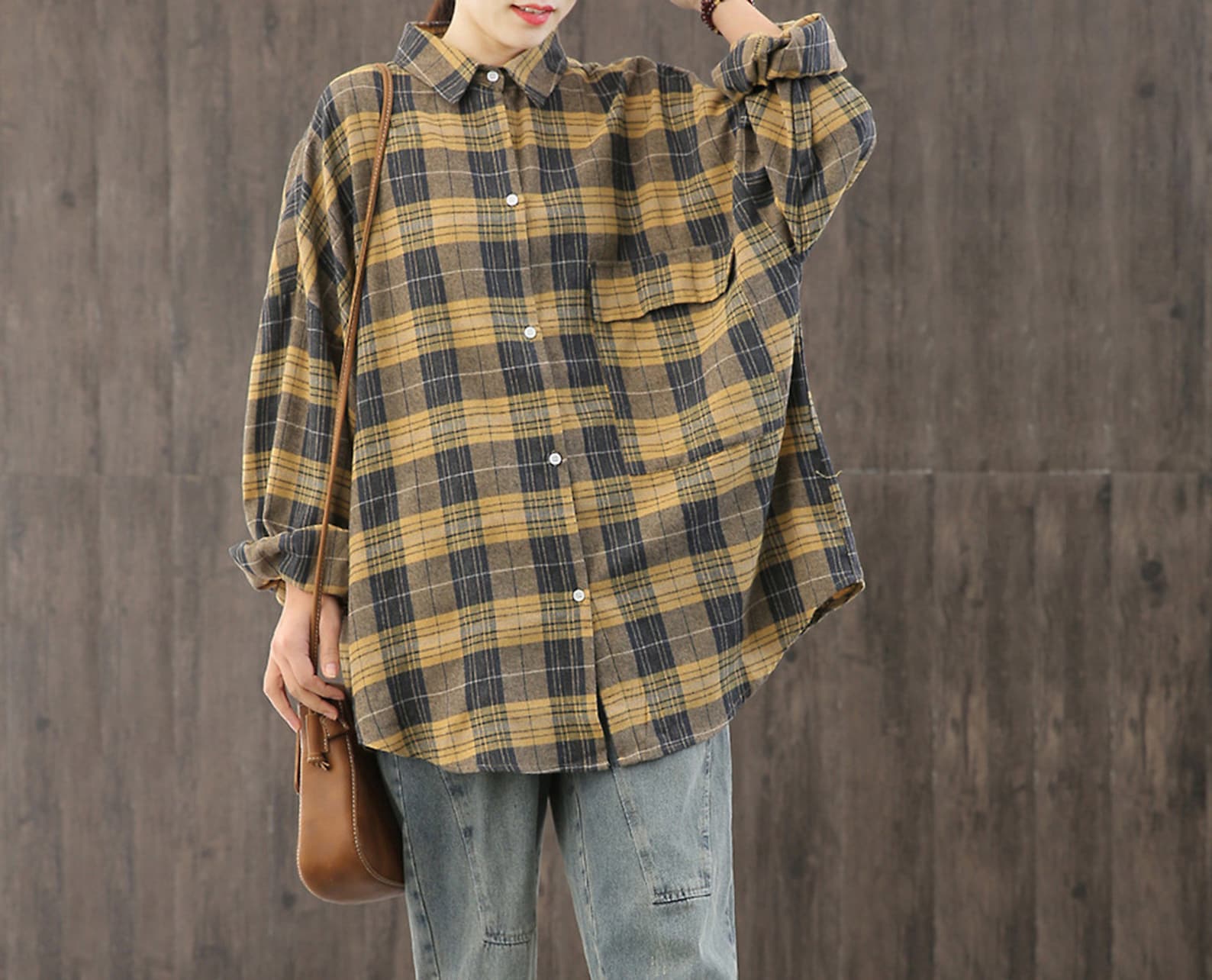 Casual Loose Plaid Shirt