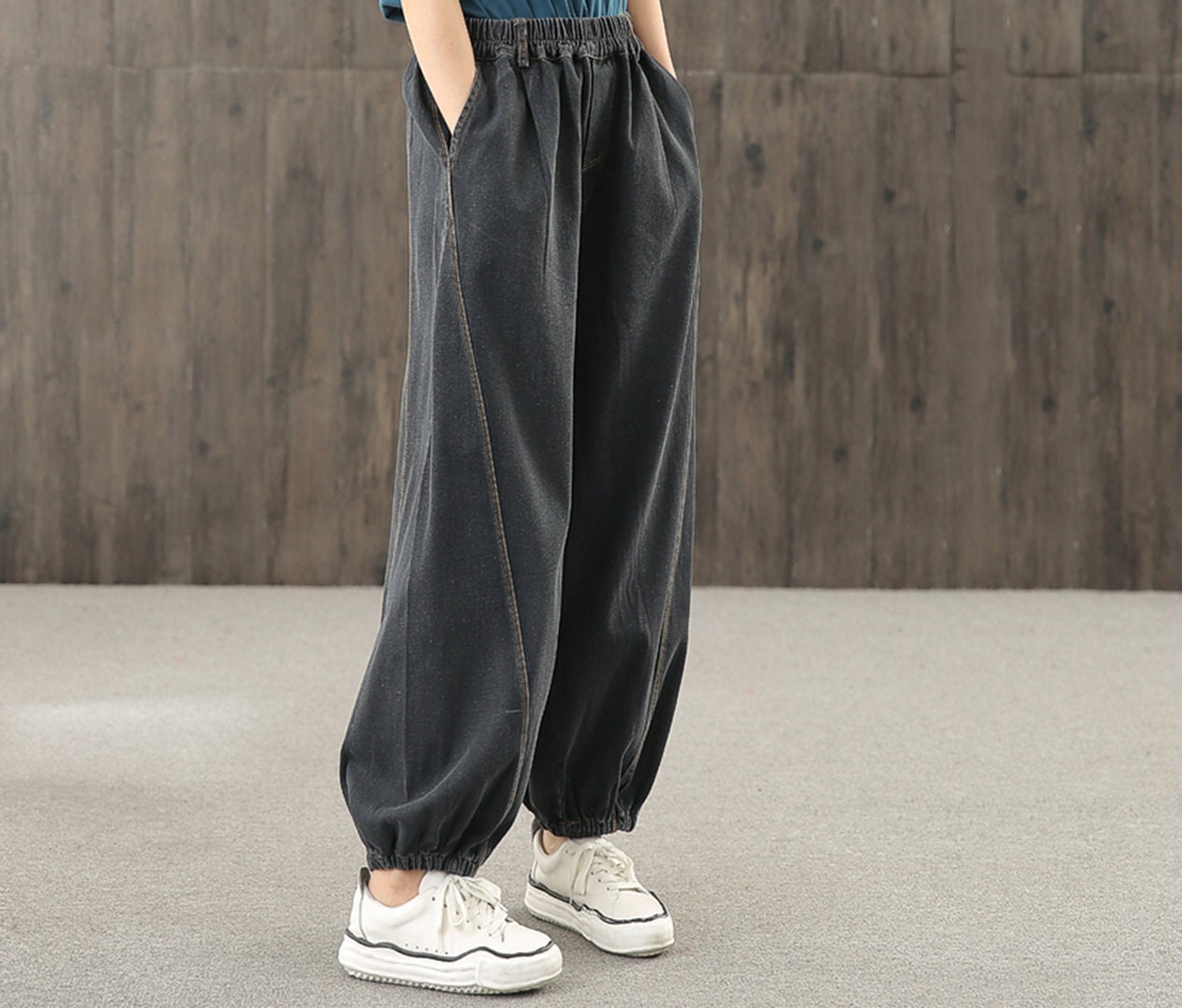 womens casual baggy jeans