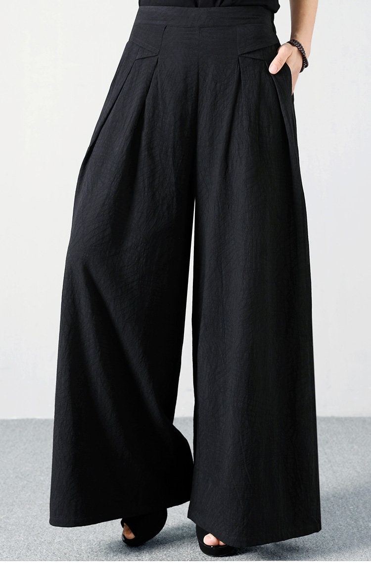 Women's Linen Pants Embroidered Pants Large Size Pants - Etsy
