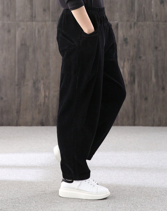 Autumn Retro Loose Pantswomen's Corduroy Harem - Etsy