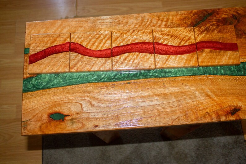 Epoxy River End Table