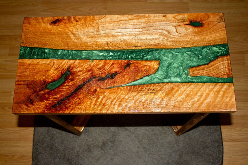 Epoxy River End Table