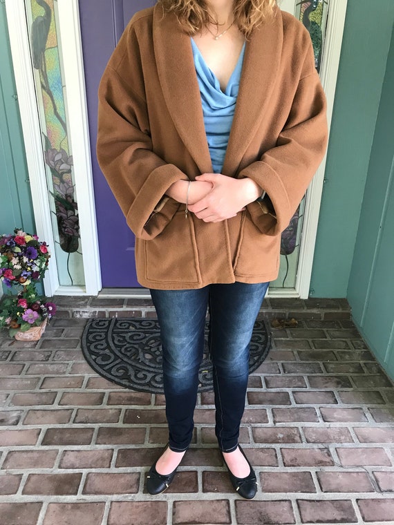 1960s Woman's Swing Jacket, Handmade, Cashmere