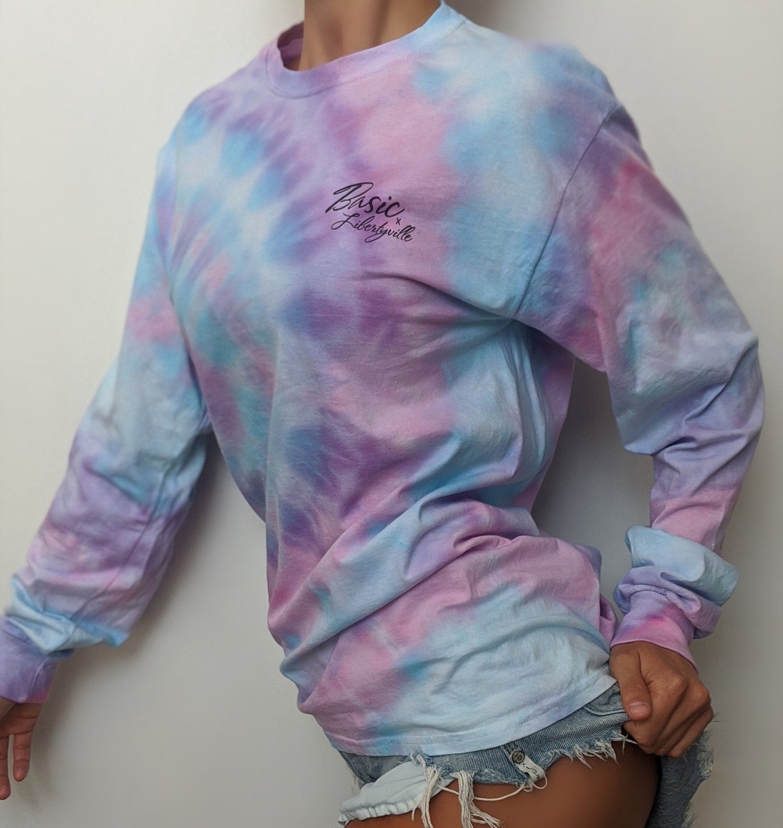 mens tie dye long sleeve t shirts
