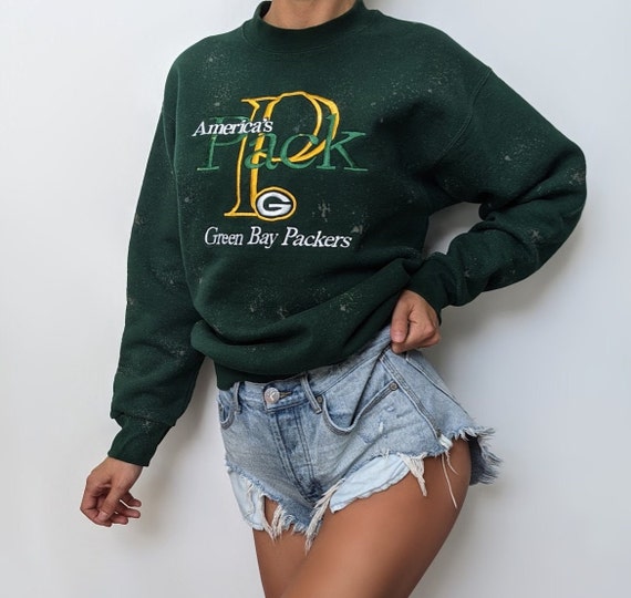 Vintage Green Bay Packers Hand Dyed Crewneck Sweatshirt - Etsy Canada