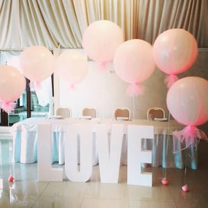 28-40 "letras de espuma grande decoración de la mesa cartas de amor de boda signo 3d cartas de espuma signo de espuma gigante signo personalizado cartas de espuma de poliestireno gran evento