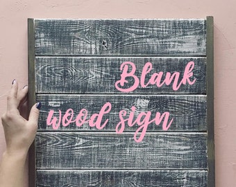 Blank wooden sign Real wood backdrop