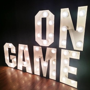 Custom 3D letter marquee letters Personalized light up letters Big event letters decorations Big party letters