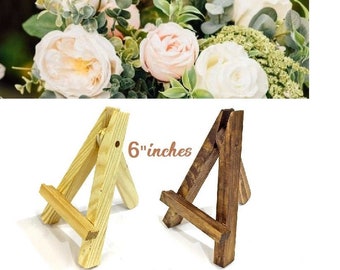 Rustic wedding easel mini easels table top Miniature easel Wedding table numbers stand Wooden wedding card holder Wooden Chalkboard Easel