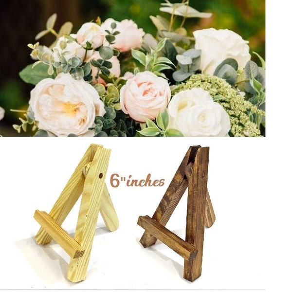 Rustic wedding easel mini easels table top Miniature easel Wedding table numbers stand Wooden wedding card holder Wooden Chalkboard Easel