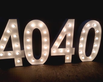 Light up numbers -  France