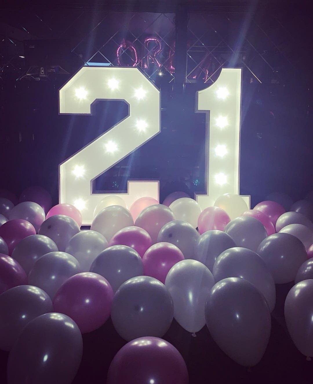 Light up Set of Two Numbers, Giant Event Numbers, Number Light Decoration,  Birthday Numbers 