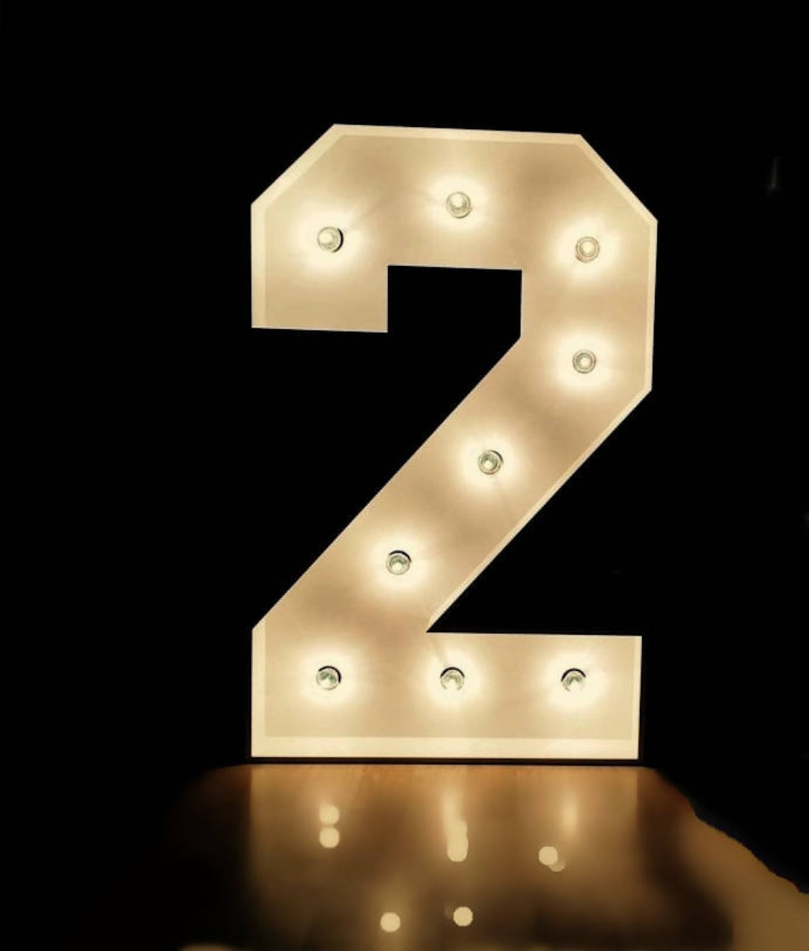 Giant Marquee numbers light up numbers bulbs sign marquee Etsy