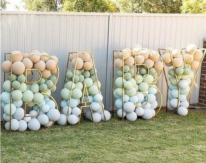 Letters Baby backdrop letters mosaic One Two Boy letter 3ft 4ft balloons party letters number decoration Baby shower birthday sign backdrop