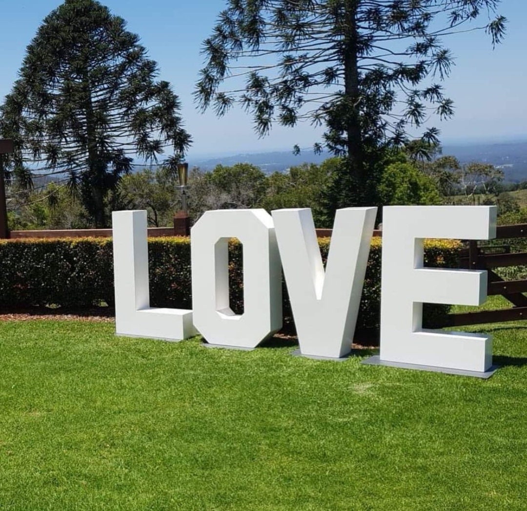 Free Standing Styrofoam Letters for Wedding