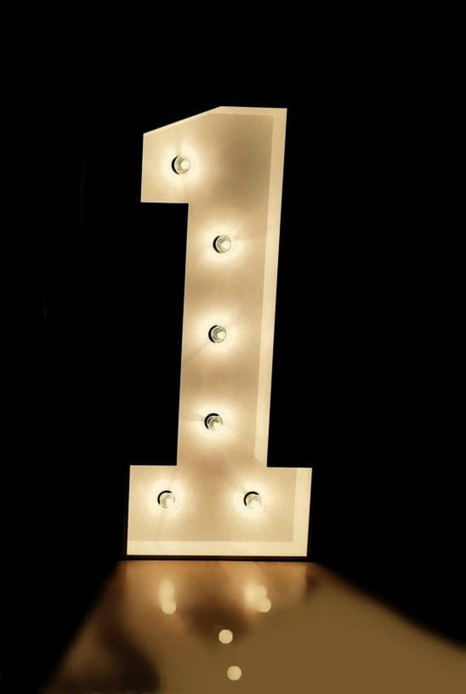 Marquee numbers large light up numbers bulbs sign marquee Etsy