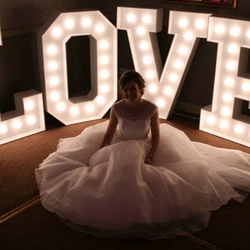 Giant Inches Large Letter Lights Big Wedding Love Sign - Etsy