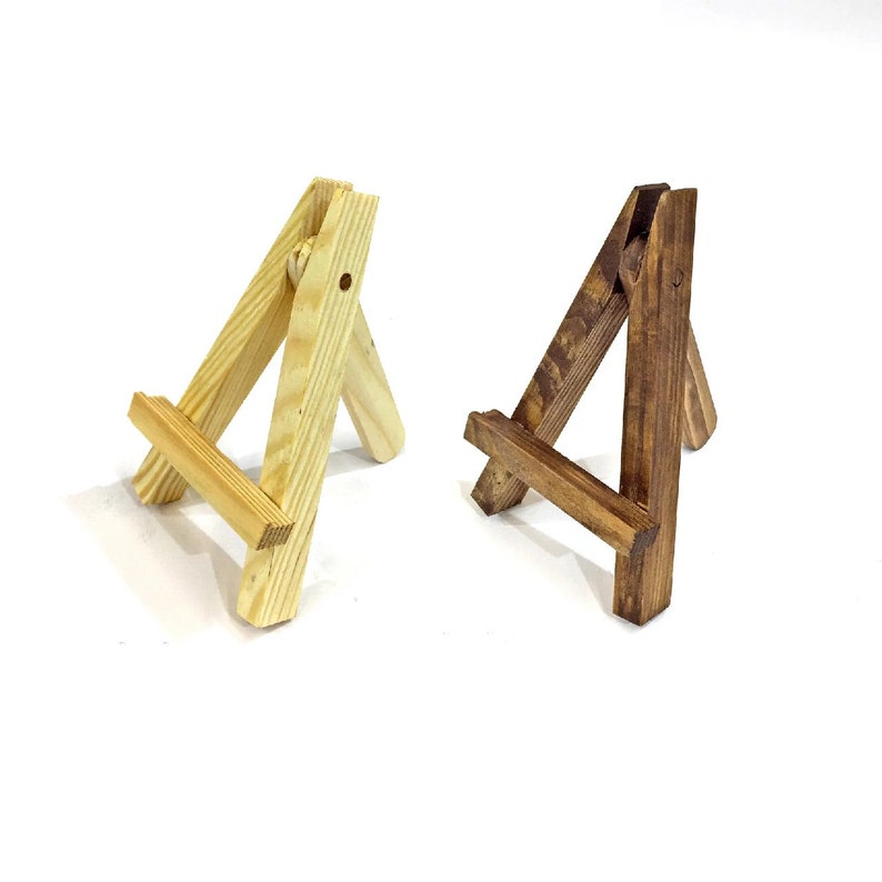 Rustic Wedding Easel Mini Easels Table Top Miniature Easel Etsy