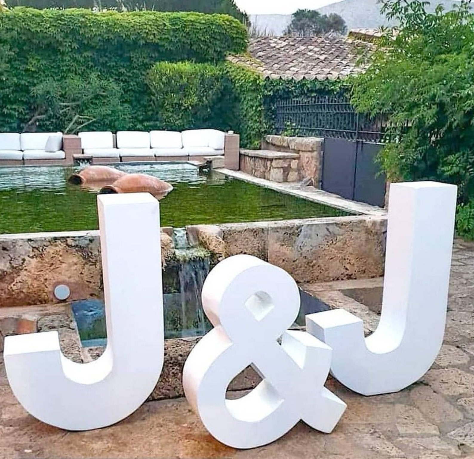 Large foam letters giant styrofoam letters wedding photo etsy