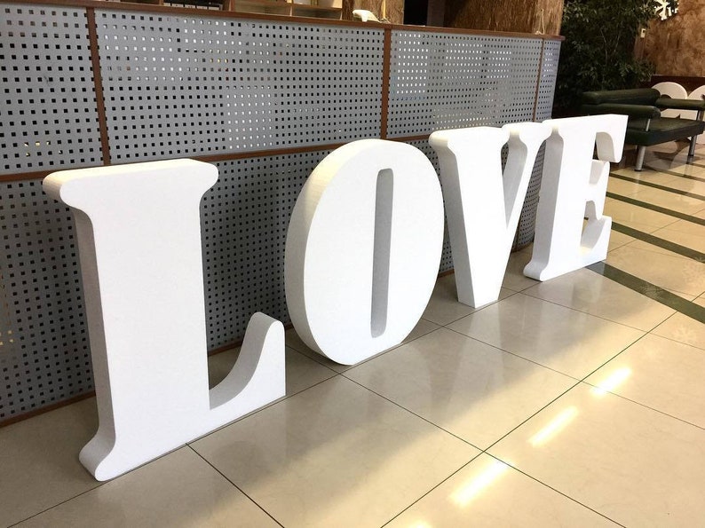Large Wedding Sign Styrofoam Large Letters Giant Foam Sign Etsy Canada