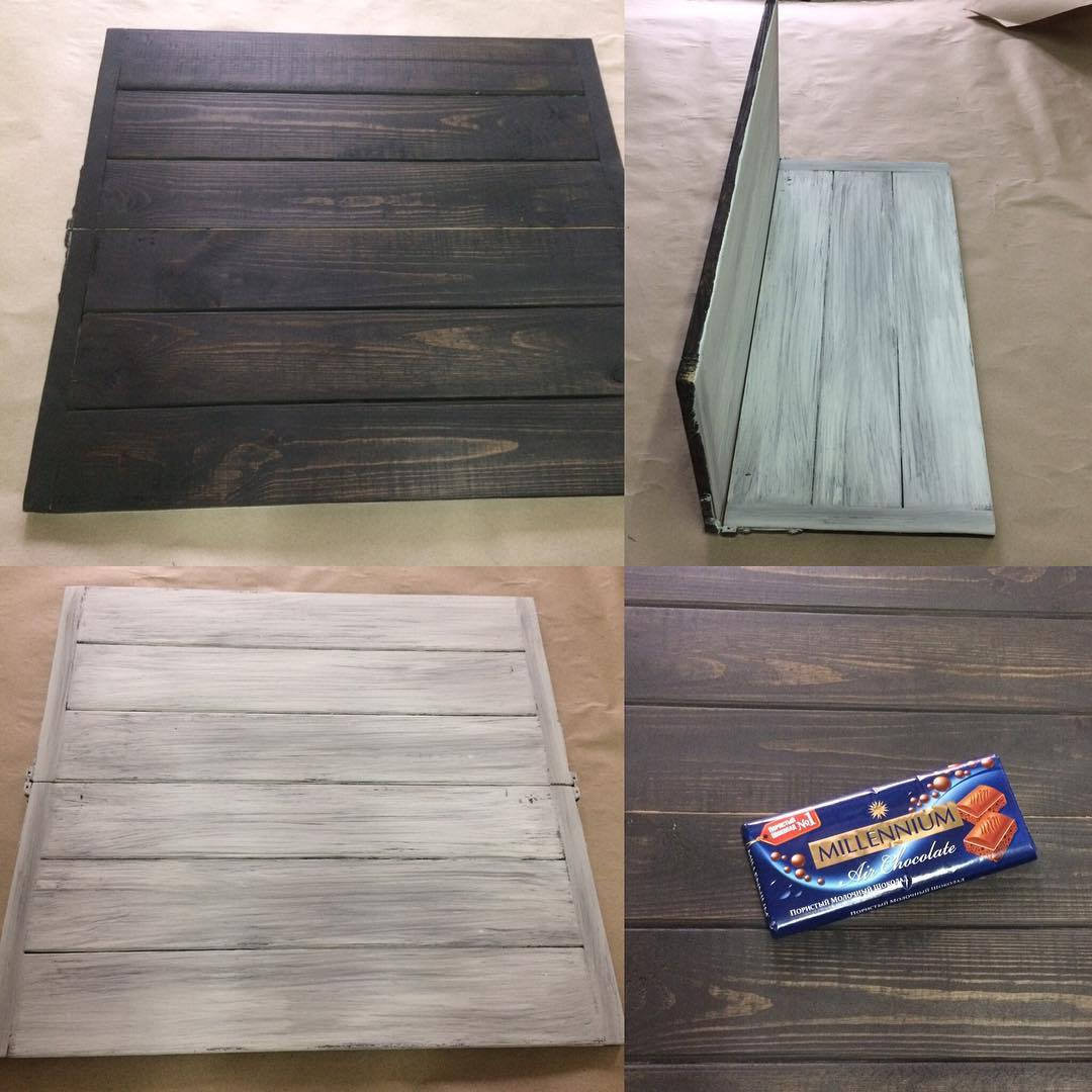 Food Photography, Rustic Wooden Pallet Background handpainted gray washed rustic brown wooden planks board 2 side painted blank wood sign