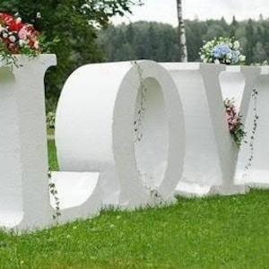 28-40 "letras de espuma grandes cartas de espuma de mesa signo de espuma gigante cartas personalizadas de espuma de poliestireno grandes cartas de amor de boda 3d signo evento decoración de espuma