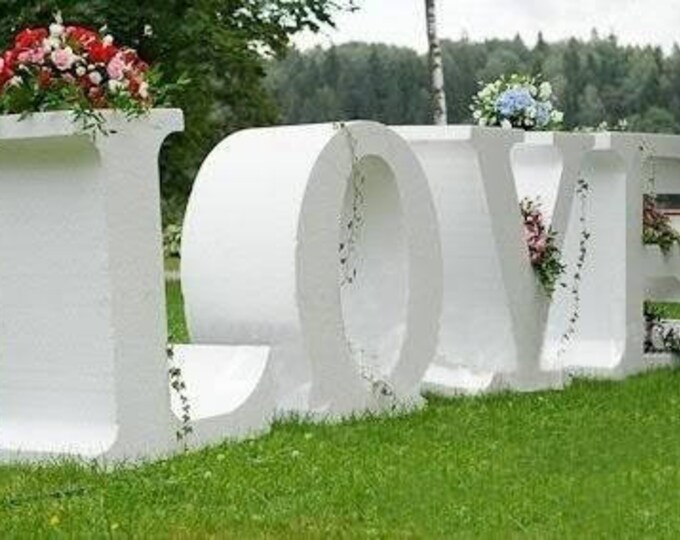 2840 Large Foam Letters Table Foam Letters Giant Foam Etsy
