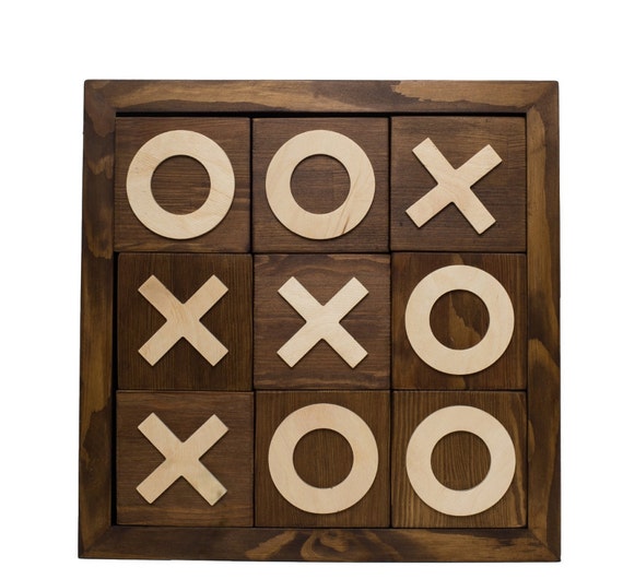 Wooden Tic-Tac-Toe Game