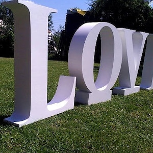 Independiente 12 "Grueso styrofoam letras gran boda signo de amor zona de fotos personalizado como madera cartas de mesa decoración del evento historia de amor signo 3d
