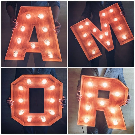 Large Marquee Letters Large Wedding Sign Amor Sign Light up Letters Dance  Studio Decor Theatre Decor Marquee Letters Carteles Luminosos Amor 