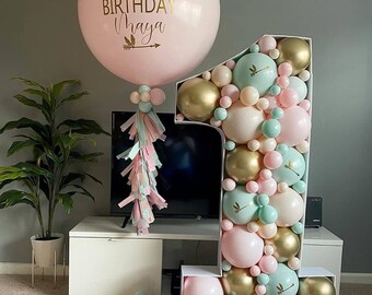 Generic Numeri per tendone da 91 cm, numeri a mosaico per palloncini, cornice per palloncini fai da te, per compleanni, matrimoni, anniversari, baby shower, unisex bambini