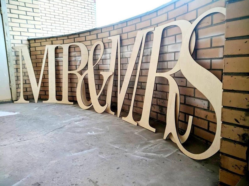 Custom wooden letters cut out wood word cutout laser cut Etsy