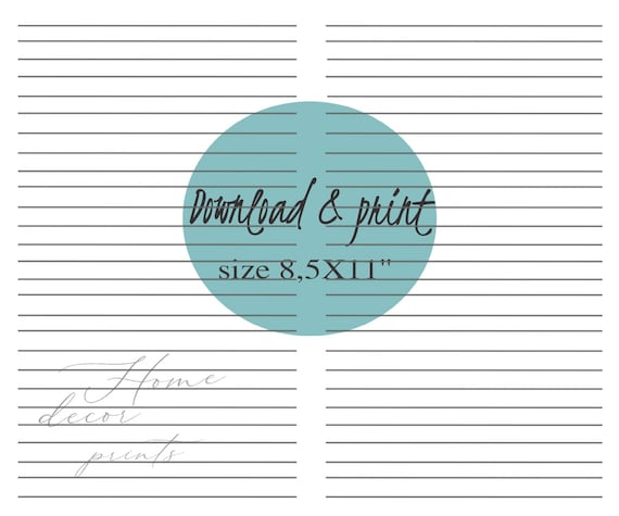 lined paper digital lined paper printable lined pages etsy