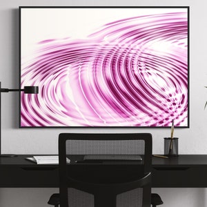Pink & White Water Droplet Rings Digital Download, Pink Ripple Water, Captivating Prints, Fine Art Photography, Elegant Decor, Large Prints
