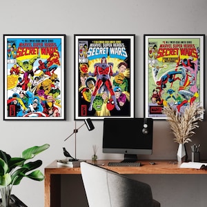 Secret Wars Comic Cover Prints: Set of 3 (Digital Download)