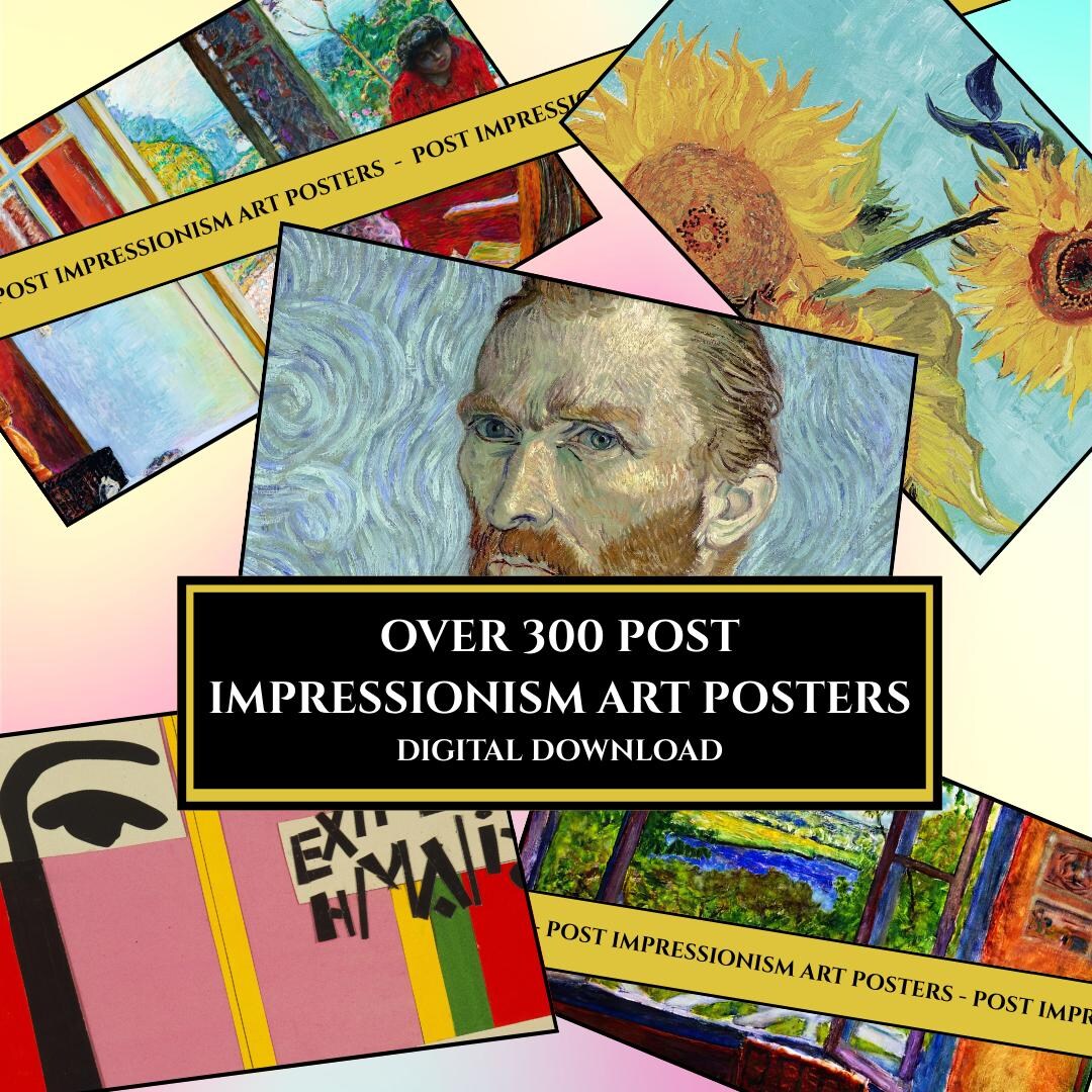 300+ Post-impressionism Art Prints: Classic Colorful Artwork (digital ...