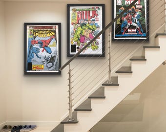 200th edition comic cover prints, set of 3 prints, hulk print, spiderman print, iron man print, comic cover prints, unique gifts, a3, a2, a1