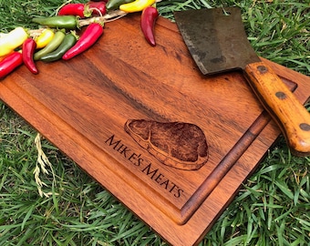 Gift for Dad. Custom Cutting Board. Father's Day Gift. For Him. Steak. Chef. BBQ. Outdoors. Grill.