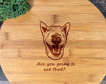 Bull Terrier Personalized Cutting Board. House Warming Gift. Engraved Cutting Board. Custom Board. Dog Mom.  M104.23