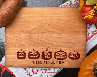 Pumpkin Board. Halloween décor. Personalized board.  Halloween Charcuterie Board. Customized Board. Your Name Here  #118