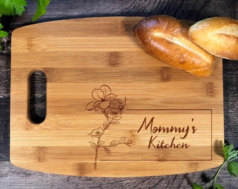 Personalized Bamboo Cutting Board: Mother's Day Gift