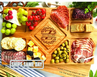 Personalized Charcuterie Board Cheese Board Custom Plank Housewarming Meat Tray For Hostess or Mom