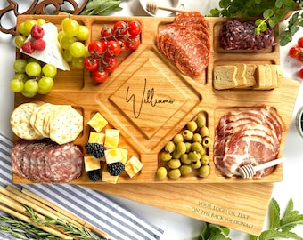 Cheese Board Charcuterie Gift Custom Plank Wedding Tray