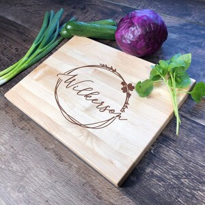 Housewarming Gift. Custom Cutting Board. Engraved Wood Board. Couples Gift. Anniversary Gift. Walnut Board. Cherry Board. Maple Board. 9 image 3