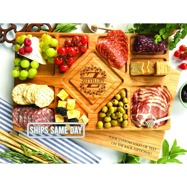 Personalized Charcuterie Board. Cheese Board. Custom plank. Housewarming Gift, Meat Board, Hostess Gift, Gift for Mom, Bridal Shower Gift,