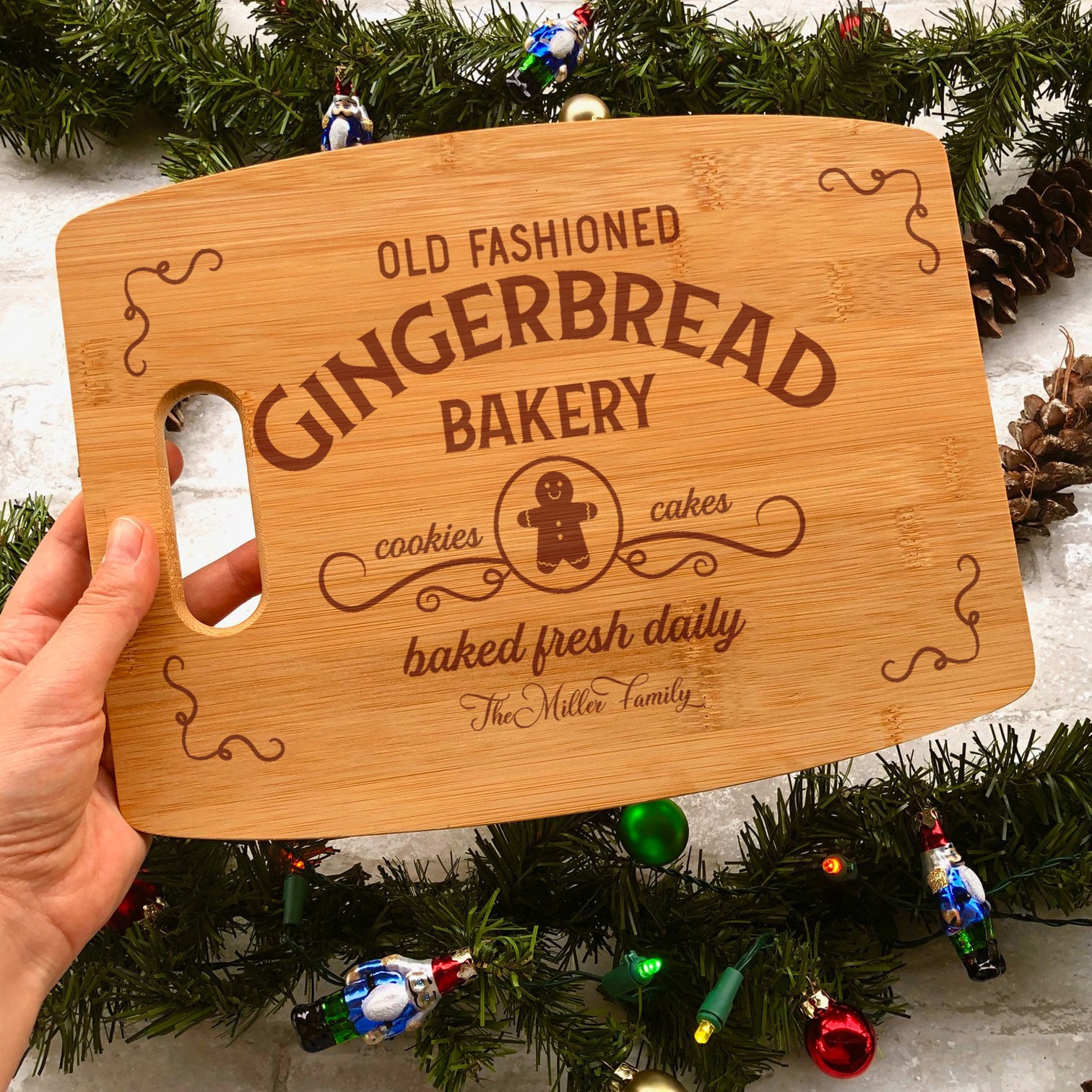 Christmas Cutting Board. Custom Board. Personalized. Etsy