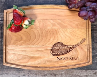 Personalized Tomahawk Steak Cutting Board – Custom BBQ Gift