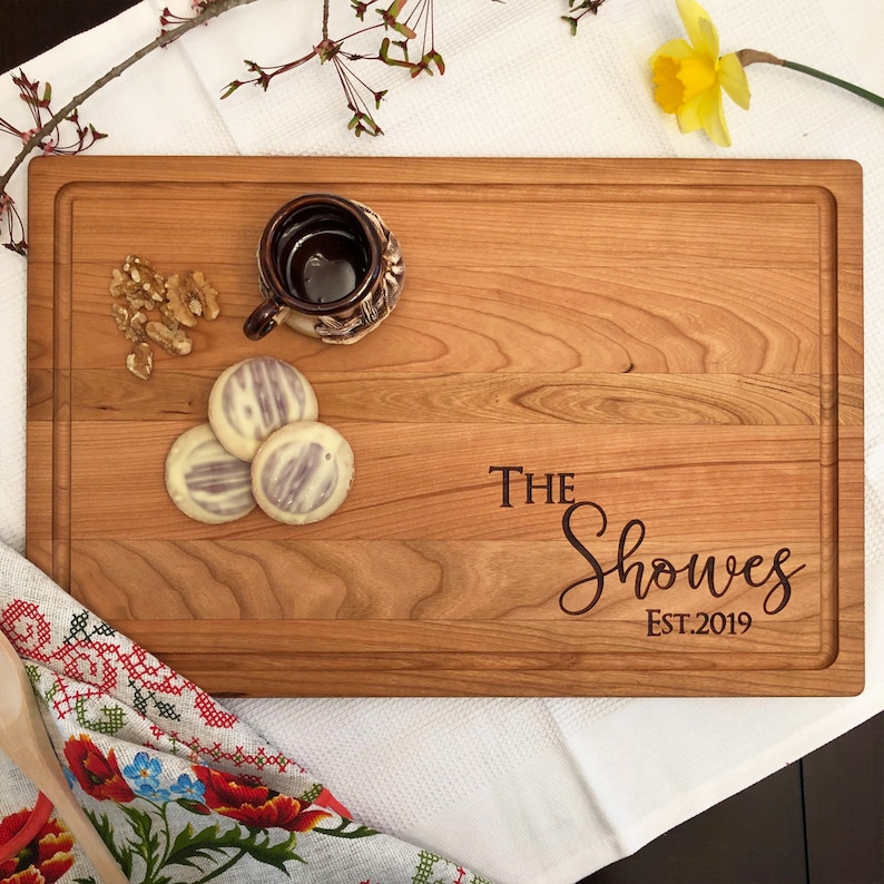 Custom Cutting Board. Housewarming. Handmade. Personalized Etsy