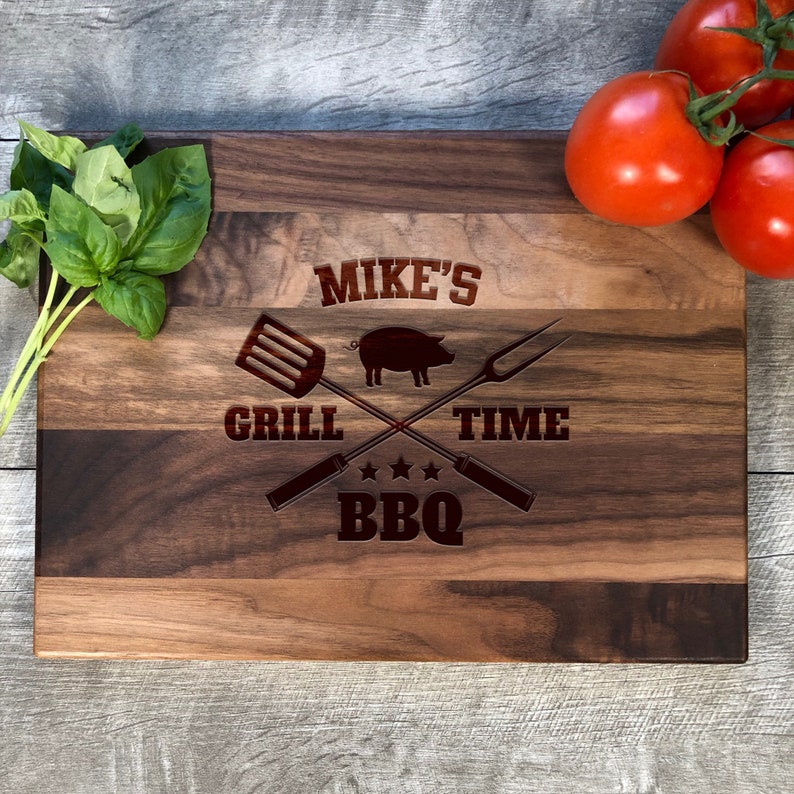 Personalized Cutting Board. Handmade. Wood. BBQ Board. Etsy